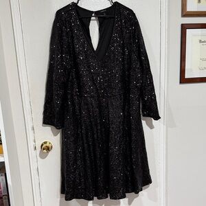 Torrid Black Sparkle Dress